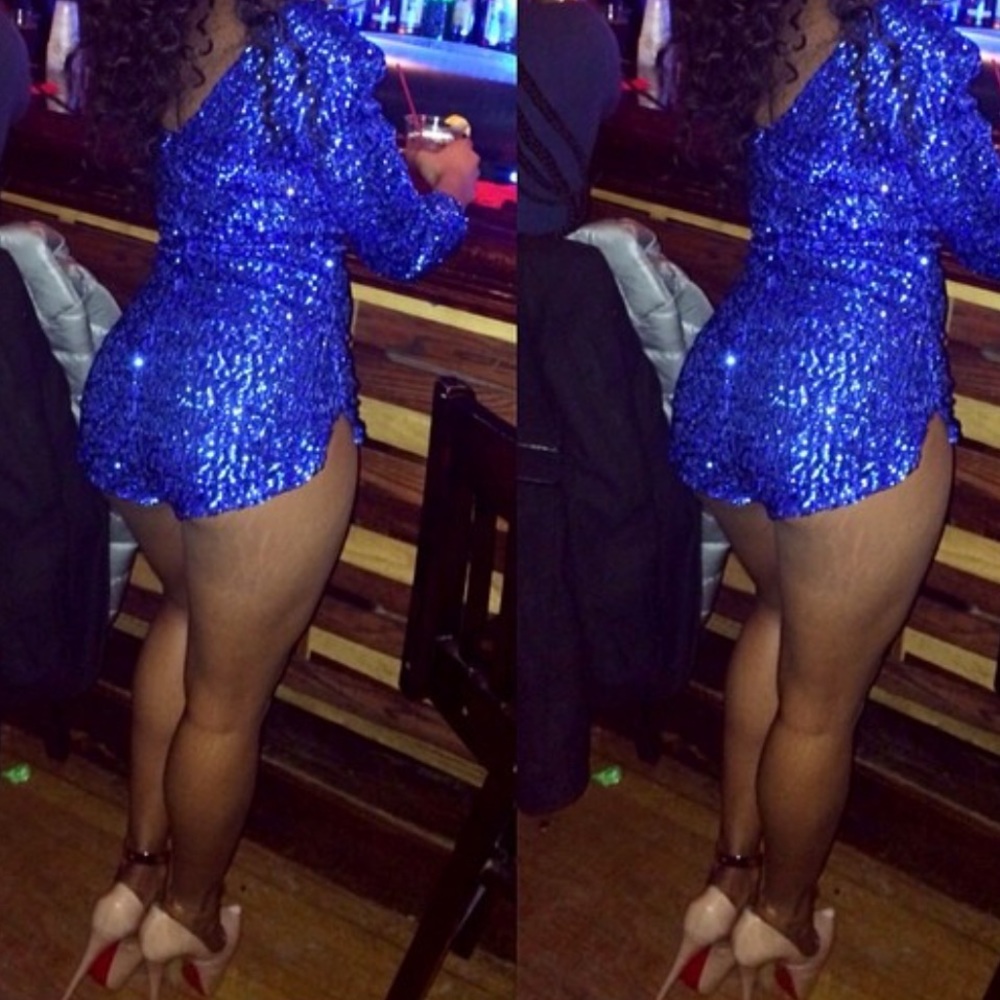 Custom sequin romper - Picture 2 of 3